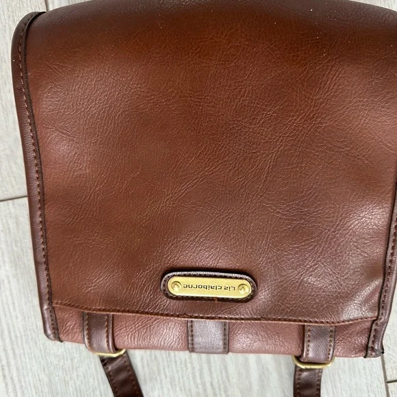 Vintage Small Brown Leather Crossbody Bag - Women - Picture 5 of 7